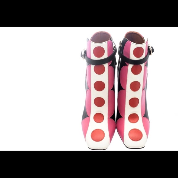 Valentino multicolor leather polka dot ANKLE BOOTS - Picture 8 of 8